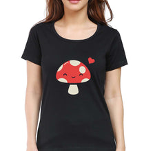 Load image into Gallery viewer, Mushroom T-Shirt for Women-Black-Ektarfa.online
