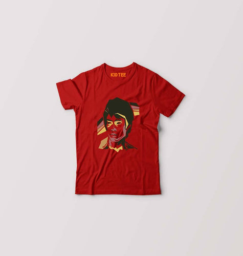 Bruce Lee Kids T-Shirt for Boy/Girl-Red-Ektarfa.online