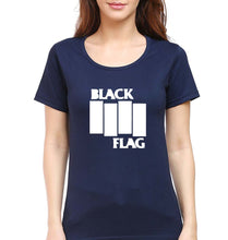 Load image into Gallery viewer, Black Flag T-Shirt for Women-Navy Blue-Ektarfa.online
