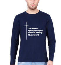 Load image into Gallery viewer, The Rings of Power Full Sleeves T-Shirt for Men-Navy Blue-Ektarfa.online
