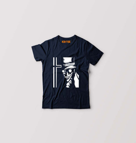 Alucard Kids T-Shirt for Boy/Girl-Navy Blue-Ektarfa.online