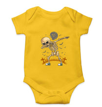 Load image into Gallery viewer, Dab Skull Kids Romper For Baby Boy/Girl-0-5 Months(18 Inches)-Yellow-Ektarfa.online
