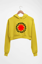 Load image into Gallery viewer, Red Hot Chili Peppers Crop HOODIE FOR WOMEN-Mustard Yellow-Ektarfa.online
