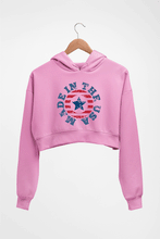 Load image into Gallery viewer, America Crop HOODIE FOR WOMEN-Light Baby Pink-Ektarfa.online
