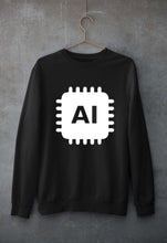 Load image into Gallery viewer, Artificial intelligence (AI) Unisex Sweatshirt for Men/Women-Black-Ektarfa.online

