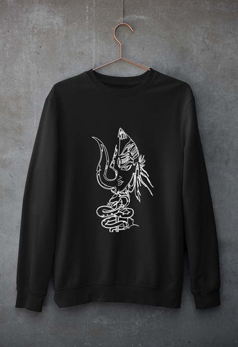 Mahakal Mahadev Bholenath Shiva Shivji Unisex Sweatshirt for Men/Women-Black-Ektarfa.online