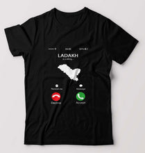 Load image into Gallery viewer, Ladakh Calling T-Shirt for Men-Black-Ektarfa.online
