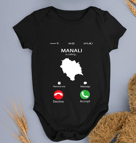 Manali Calling Kids Romper For Baby Boy/Girl-0-5 Months(18 Inches)-Black-Ektarfa.online