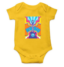 Load image into Gallery viewer, Psychedelic Kids Romper Kids Romper For Baby Boy/Girl-0-5 Months(18 Inches)-Yellow-Ektarfa.online
