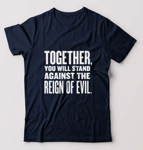 Load image into Gallery viewer, Reign-of-evil T-Shirt for Men-Navy Blue-Ektarfa.online
