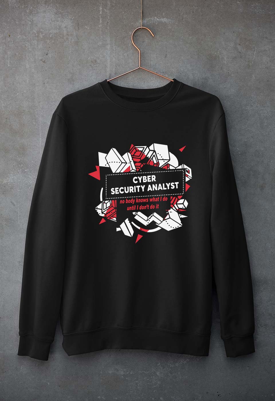 Cyber Security Unisex Sweatshirt for Men/Women-Black-Ektarfa.online