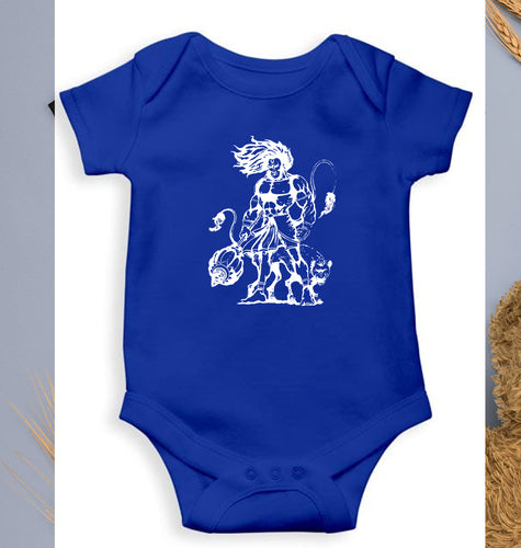 Hanuman Ji (God) Kids Romper For Baby Boy/Girl-Royal Blue-Ektarfa.online