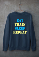 Load image into Gallery viewer, Gym Unisex Sweatshirt for Men/Women-S(40 Inches)-Navy Blue-Ektarfa.online
