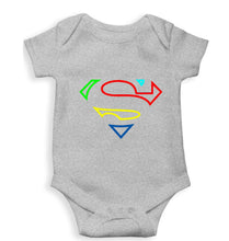 Load image into Gallery viewer, Superman Superhero Kids Romper For Baby Boy/Girl-0-5 Months(18 Inches)-Grey-Ektarfa.online
