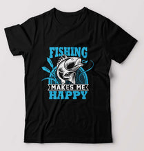 Load image into Gallery viewer, Fishing T-Shirt for Men-Black-Ektarfa.online
