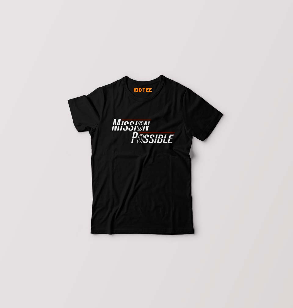 Mission Possible T-Shirt for Boy/Girl-Black-Ektarfa.online