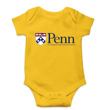 Load image into Gallery viewer, University of Pennsylvania Kids Romper Kids Romper For Baby Boy/Girl-0-5 Months(18 Inches)-Yellow-Ektarfa.online
