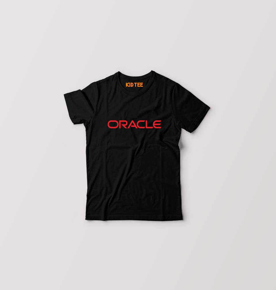 Oracle Kids T-Shirt for Boy/Girl-Black-Ektarfa.online