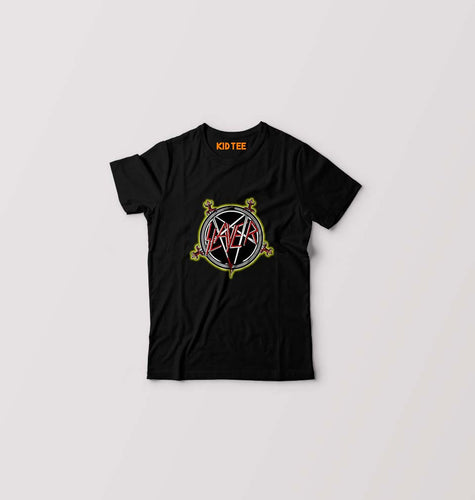Slayer Kids T-Shirt for Boy/Girl-Black-Ektarfa.online