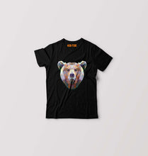 Load image into Gallery viewer, TRIANGLE_BEAR Kids T-Shirt for Boy/Girl-Black-Ektarfa.online
