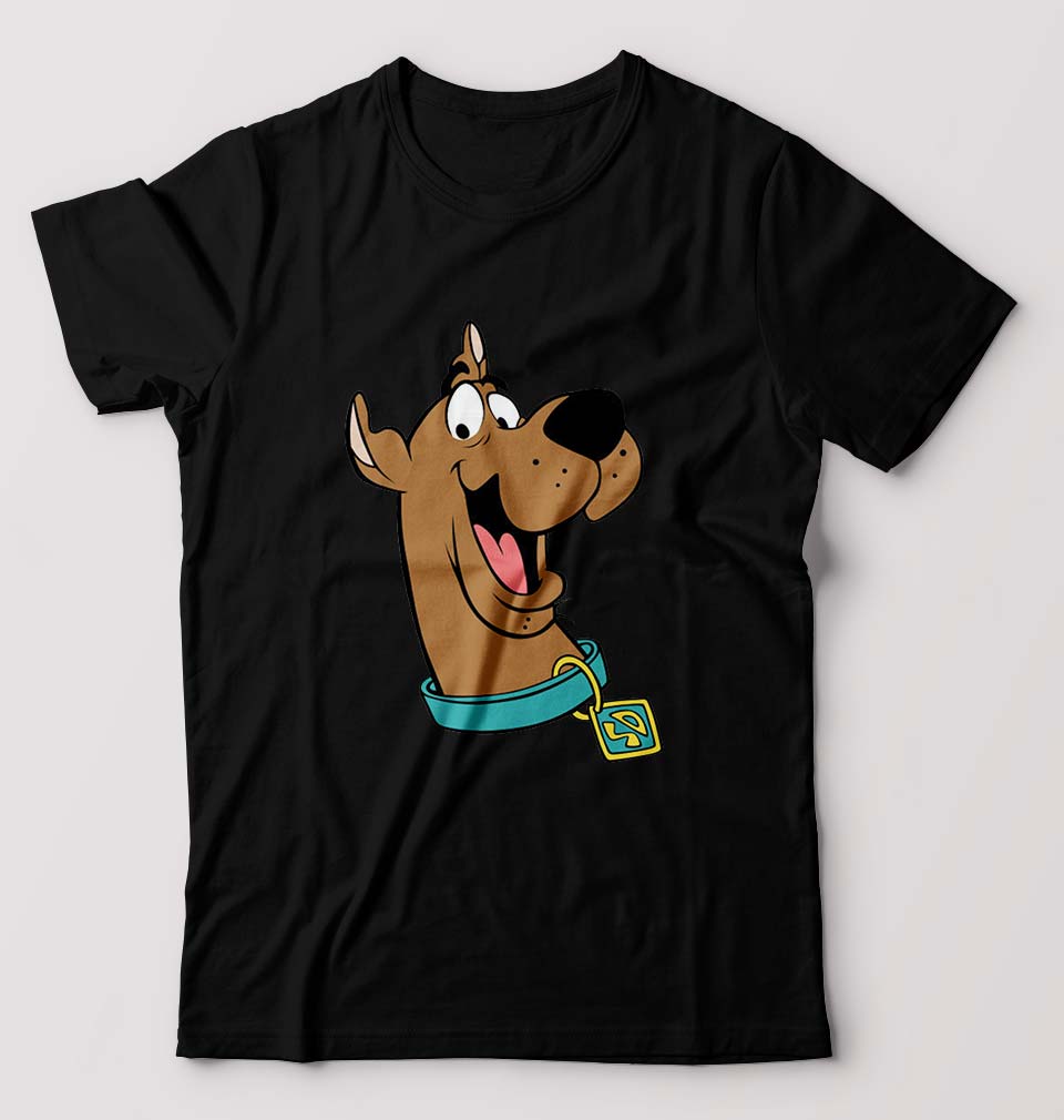 Scooby Doo T-Shirt for Men-S(38 Inches)-Black-Ektarfa.online