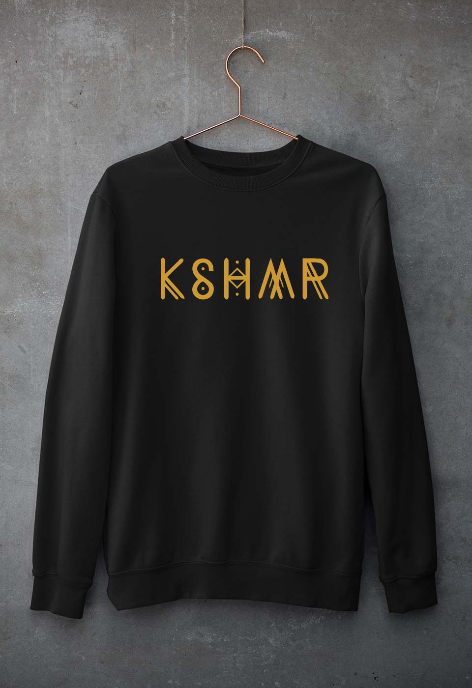 KSHMR Unisex Sweatshirt for Men/Women-S(40 Inches)-Black-Ektarfa.online