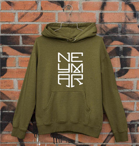 Neymar Unisex Hoodie for Men/Women-S(40 Inches)-Olive Green-Ektarfa.online