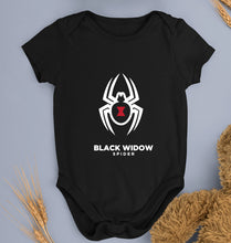 Load image into Gallery viewer, Black Widow Spider Kids Romper For Baby Boy/Girl-0-5 Months(18 Inches)-Black-Ektarfa.online
