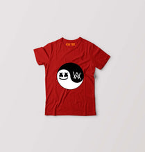 Load image into Gallery viewer, alan walker marshmello Kids T-Shirt for Boy/Girl-Red-Ektarfa.online
