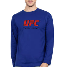 Load image into Gallery viewer, UFC Full Sleeves T-Shirt for Men-S(38 Inches)-Royal Blue-Ektarfa.online
