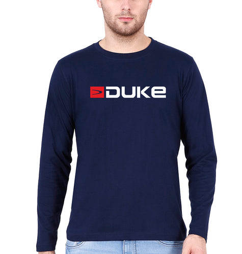 Duke Full Sleeves T-Shirt for Men-Navy Blue-Ektarfa.online