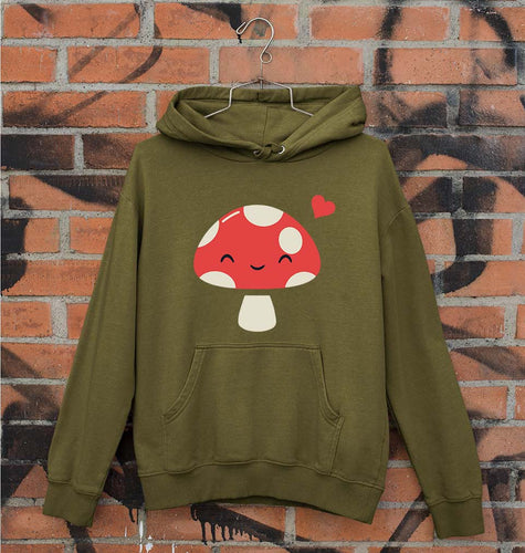 Mushroom Unisex Hoodie for Men/Women-Olive Green-Ektarfa.online