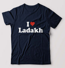 Load image into Gallery viewer, I Love Ladakh T-Shirt for Men-Navy Blue-Ektarfa.online
