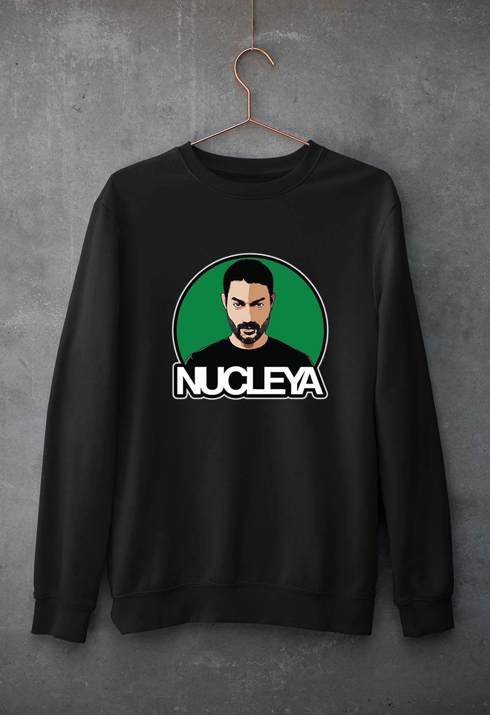 Nucleya Unisex Sweatshirt for Men/Women-Black-Ektarfa.online