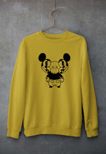 Load image into Gallery viewer, Kaws Mickey Unisex Sweatshirt for Men/Women-Mustard Yellow-Ektarfa.online
