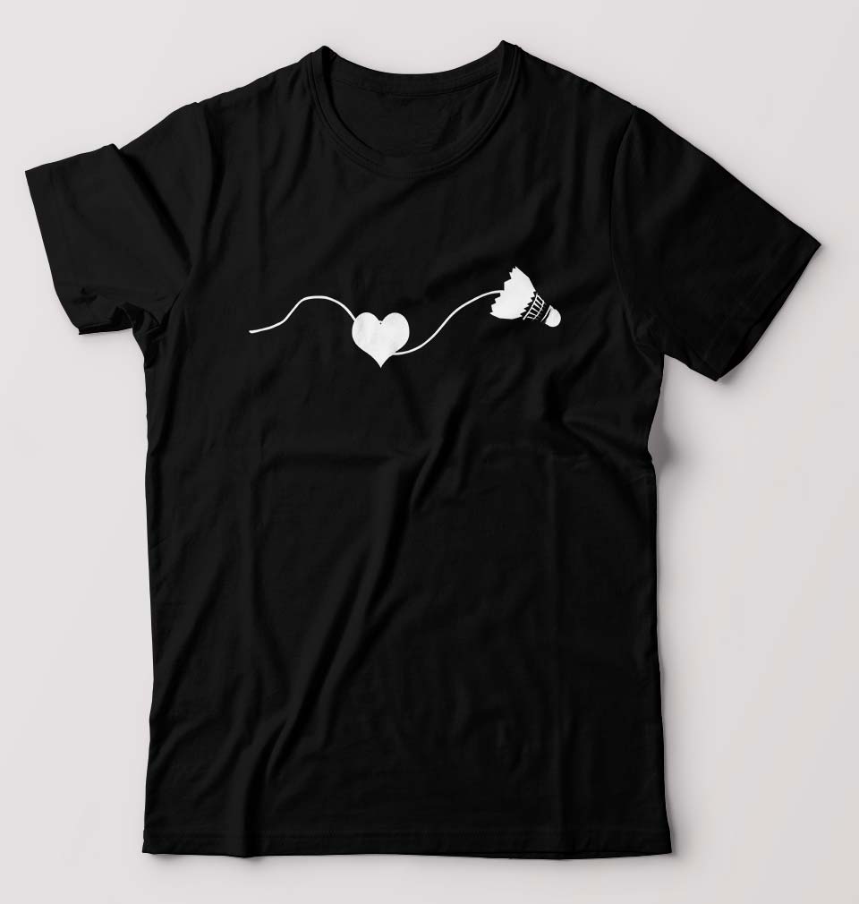 Badminton T-Shirt for Men-S(38 Inches)-Black-Ektarfa.online