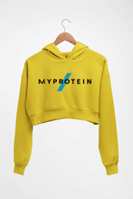 Load image into Gallery viewer, Myprotein Crop HOODIE FOR WOMEN-Mustard Yellow-Ektarfa.online
