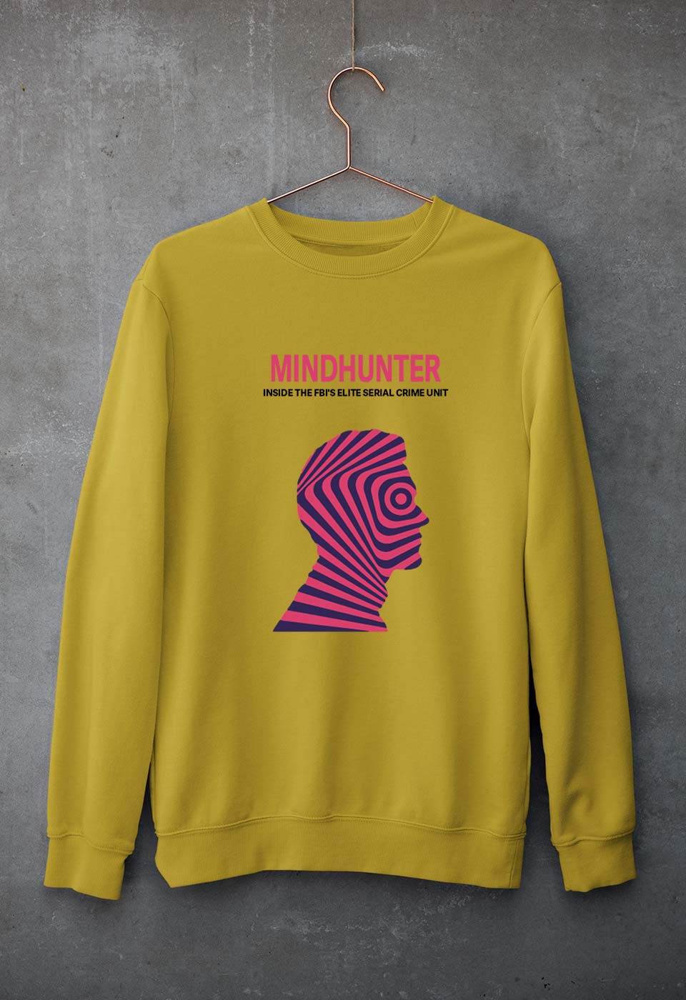 Mindhunter Unisex Sweatshirt for Men/Women-Mustard Yellow-Ektarfa.online