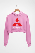 Load image into Gallery viewer, Mitsubishi Crop HOODIE FOR WOMEN-Light Baby Pink-Ektarfa.online
