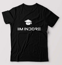 Load image into Gallery viewer, IIM I Indore T-Shirt for Men-S(38 Inches)-Black-Ektarfa.online
