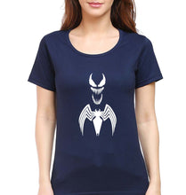 Load image into Gallery viewer, Venom Spiderman Superhero T-Shirt for Women-Navy Blue-Ektarfa.online
