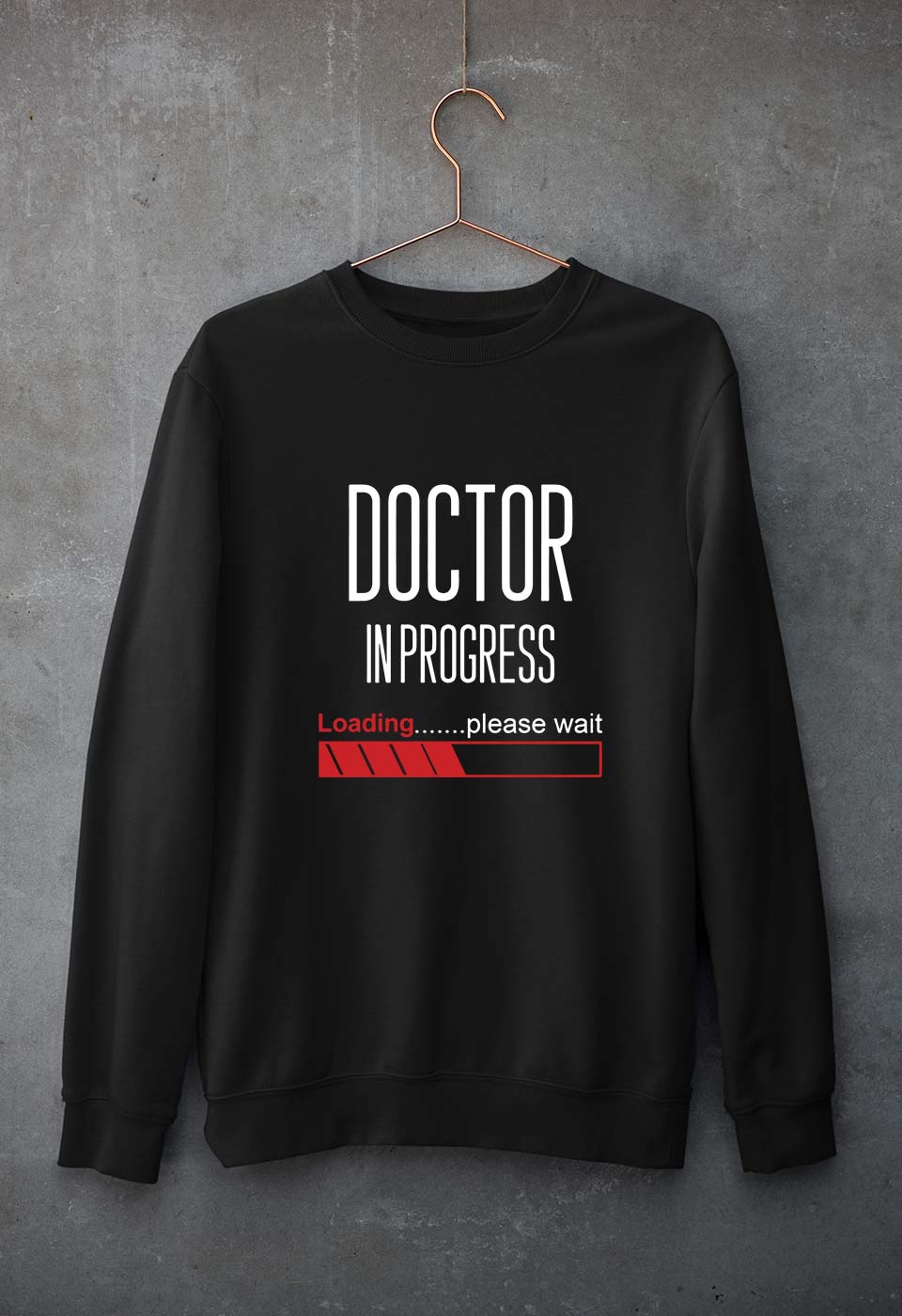 Doctor in progress Unisex Sweatshirt for Men/Women-Black-Ektarfa.online