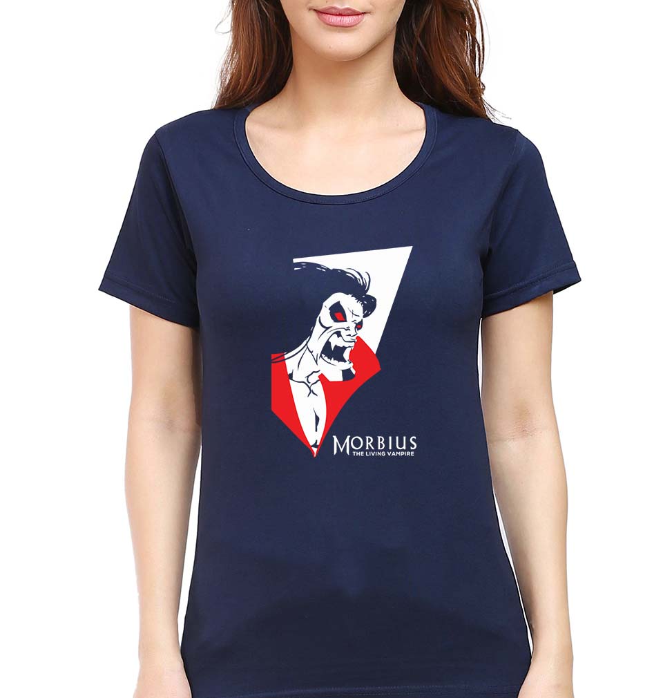 Morbious T-Shirt for Women-Navy Blue-Ektarfa.online