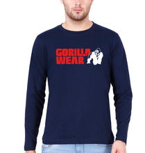 Load image into Gallery viewer, Gorilla Wear Full Sleeves T-Shirt for Men-Navy Blue-Ektarfa.online

