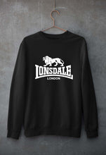 Load image into Gallery viewer, Lonsdale Unisex Sweatshirt for Men/Women-S(40 Inches)-Black-Ektarfa.online
