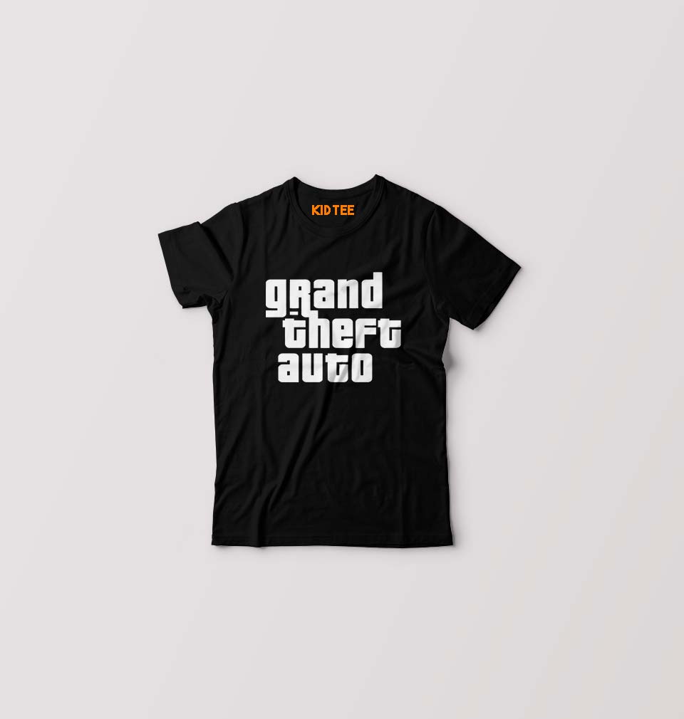Grand Theft Auto (GTA) Kids T-Shirt for Boy/Girl-0-1 Year(20 Inches)-Black-Ektarfa.online
