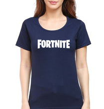 Load image into Gallery viewer, Fortnite T-Shirt for Women-XS(32 Inches)-Navy Blue-Ektarfa.online

