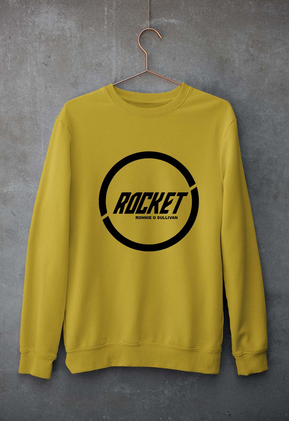 Ronnie O'Sullivan Snooker Unisex Sweatshirt for Men/Women-Mustard Yellow-Ektarfa.online