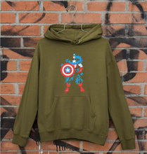 Load image into Gallery viewer, Captain America Unisex Hoodie for Men/Women-S(40 Inches)-Olive Green-Ektarfa.online
