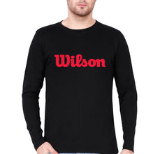 Load image into Gallery viewer, Wilson Full Sleeves T-Shirt for Men-Black-Ektarfa.online

